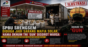 SPBU Srengsem Diduga Jadi Sarang Mafia Solar, Nama Oknum TNI ‘Gun’ Disorot Warga