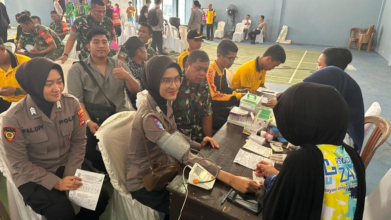 Bakti Kesehatan Polres Way Kanan Sambut Hari Bhayangkara ke-80