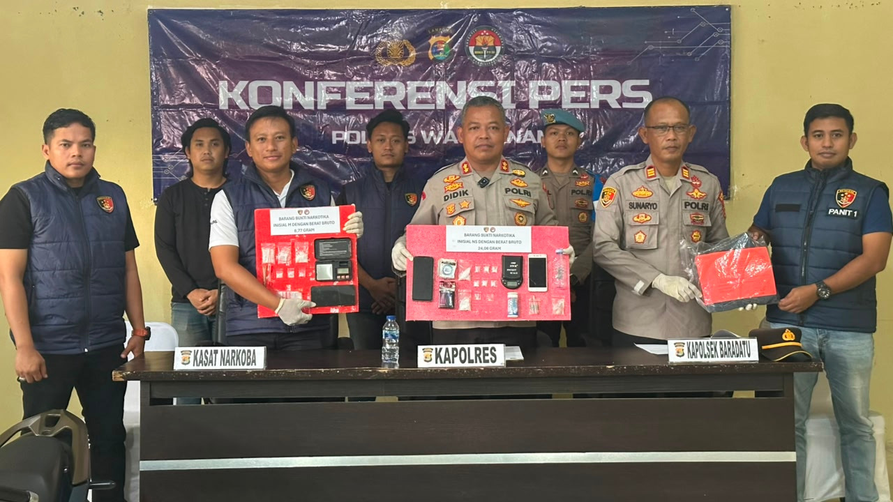 Pengedar Sabu Way Kanan Dibekuk, Polisi Sita 32,83 Gram