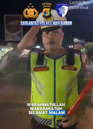 Blue Light Patrol Satlantas Way Kanan, Arus Lalu Lintas Lancar