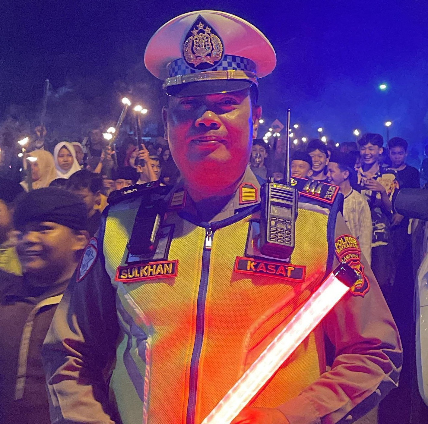 PENGAMANAN PAWAI OBOR 1 MUHARRAM 1448 H DI BUNDARAN SIMPANG 4 WAY KAN BERLANGSUNG AMAN DAN KONDUSIF