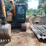 Jembatan Desa Kota Dewa Mulai Dibangun, Akses Warga Kecamatan Bahuga Makin Lancar