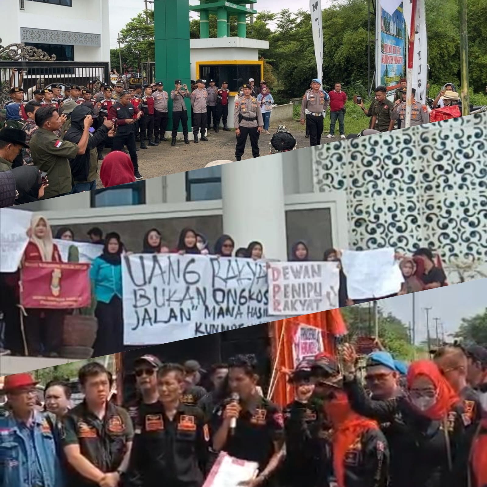 Tiga Kali Di Demo Dalam Sebulan, Aliansi Mahasiswa-LSM-Ormas Pringsewu Tuntut Transparansi Anggaran dan Perombakan Total Struktur OPD
