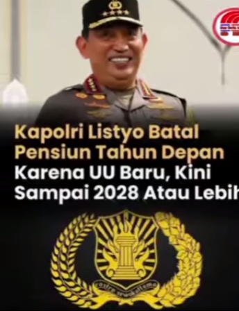 UU Polri Baru Atur Perpanjangan Masa Dinas Kapolri Sesuai Kebutuhan Presiden