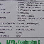 Diduga Asal Jadi, Proyek Jalan Rigid Beton Kedondong–Gedong Tataan Senilai Rp4,031 Miliar Disorot
