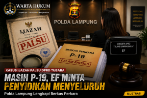 DPRD Tubaba Terseret Kasus Ijazah Palsu: EF Minta Semua Pihak Diusut, Penyidikan Masih Berjalan