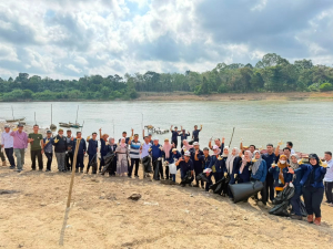 PT TeL Bersama Pemerintah dan Masyarakat Gelar Aksi Bersih Sungai Lematang