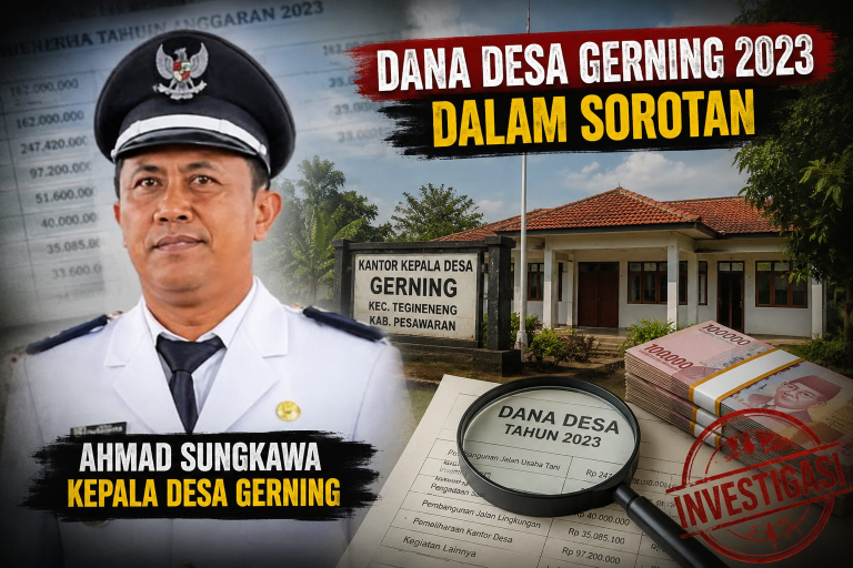 Usai Disorot, Kades Gerning Sebut Terima Telepon dari Kejari Pesawaran, ASWIN Terus Kawal Dugaan Pengelolaan Dana Desa 2023