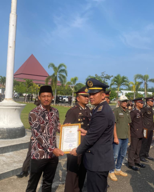 RUTAN KELAS IIB MANNA HADIRI UPACARA HARI BHAYANGKARA KE-80 DI KABUPATEN KAUR