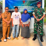 HUT ke-14 Skadron 12/AJY Hadirkan Bantuan Sanitasi bagi Warga Kurang Mampu