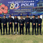 Kepala Rutan Kelas IIB Manna Hadiri Upacara dan Syukuran Hari Bhayangkara Ke-80 di Bengkulu Selatan
