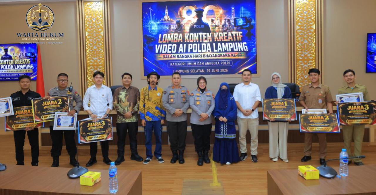 Sambut Hari Bhayangkara Ke-80, Bid Humas Polda Lampung Sukses Gelar Lomba Konten Kreatif Video AI