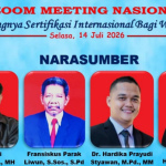 Ketua Umum ASWIN Gelar Zoom Meeting, Tekankan Pentingnya Sertifikasi Internasional bagi Wartawan
