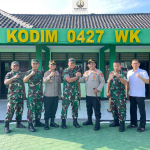 Dandim 0427/Way Kanan Terima Silaturahmi Kapolres Way Kanan, Teguhkan Soliditas TNI–POLRI
