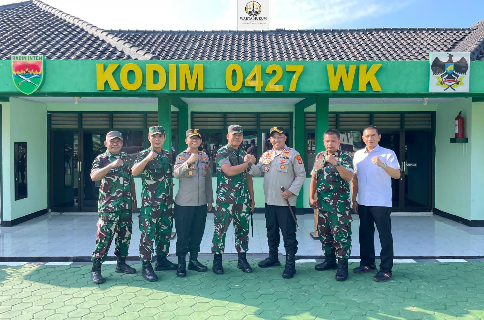 Dandim 0427/Way Kanan Terima Silaturahmi Kapolres Way Kanan, Teguhkan Soliditas TNI–POLRI