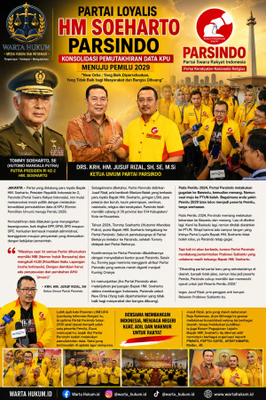 Pemutakhiran Data KPU, Parsindo Konsolidasi Nasional Bidik Lolos Pemilu 2029