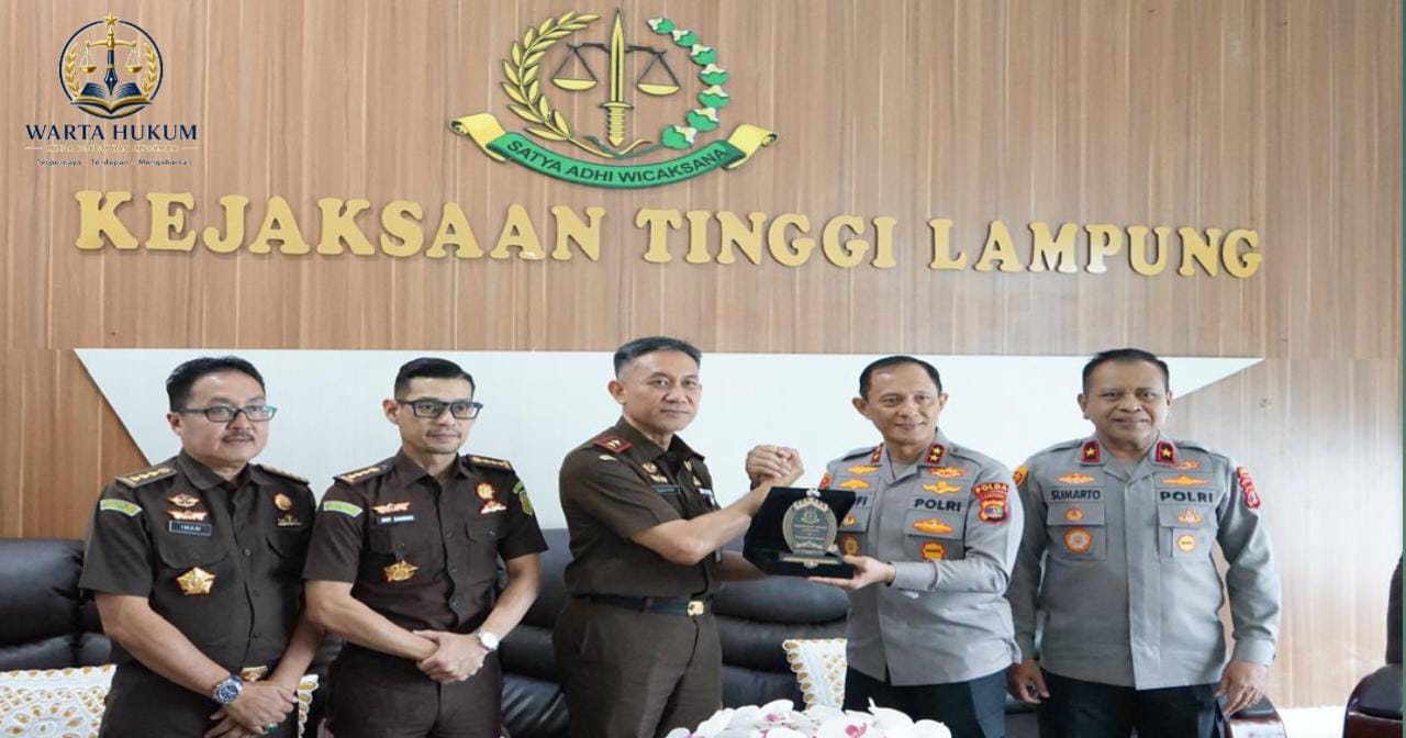 Perkuat Sinergitas Penegakan Hukum, Kapolda Lampung Silaturahmi ke Kejaksaan Tinggi