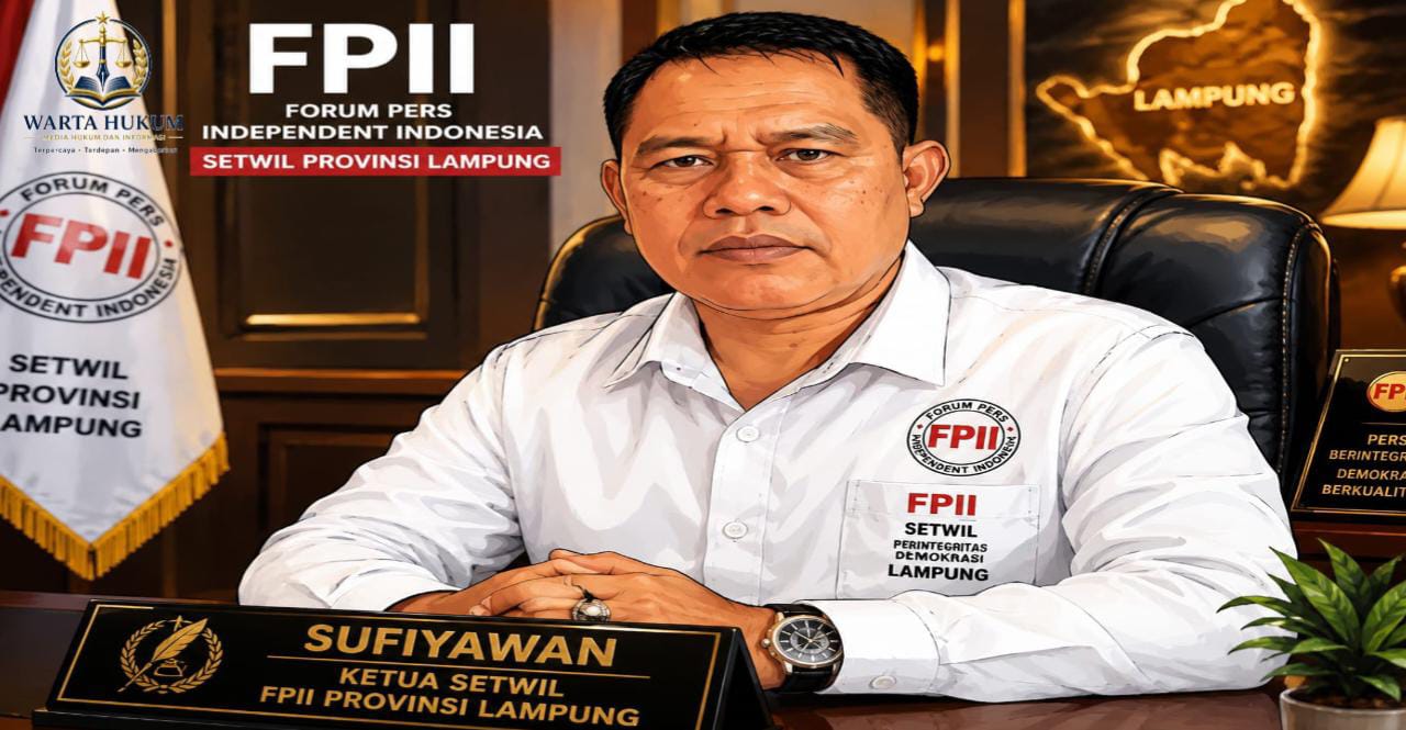 Ketua Setwil FPII Provinsi Lampung Soroti Dugaan Pelecehan terhadap Profesi Wartawan, Minta Semua Pihak Hormati UU Pers