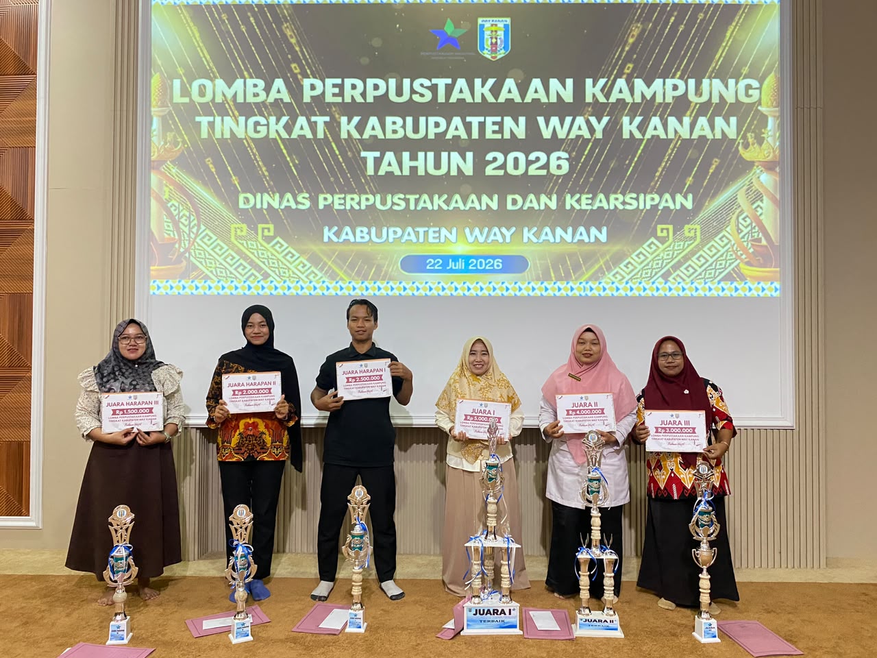Dinas Perpustakaan Way Kanan Tetapkan Perpustakaan Kampung Donomulyo Sebagai Juara I Tahun 2026