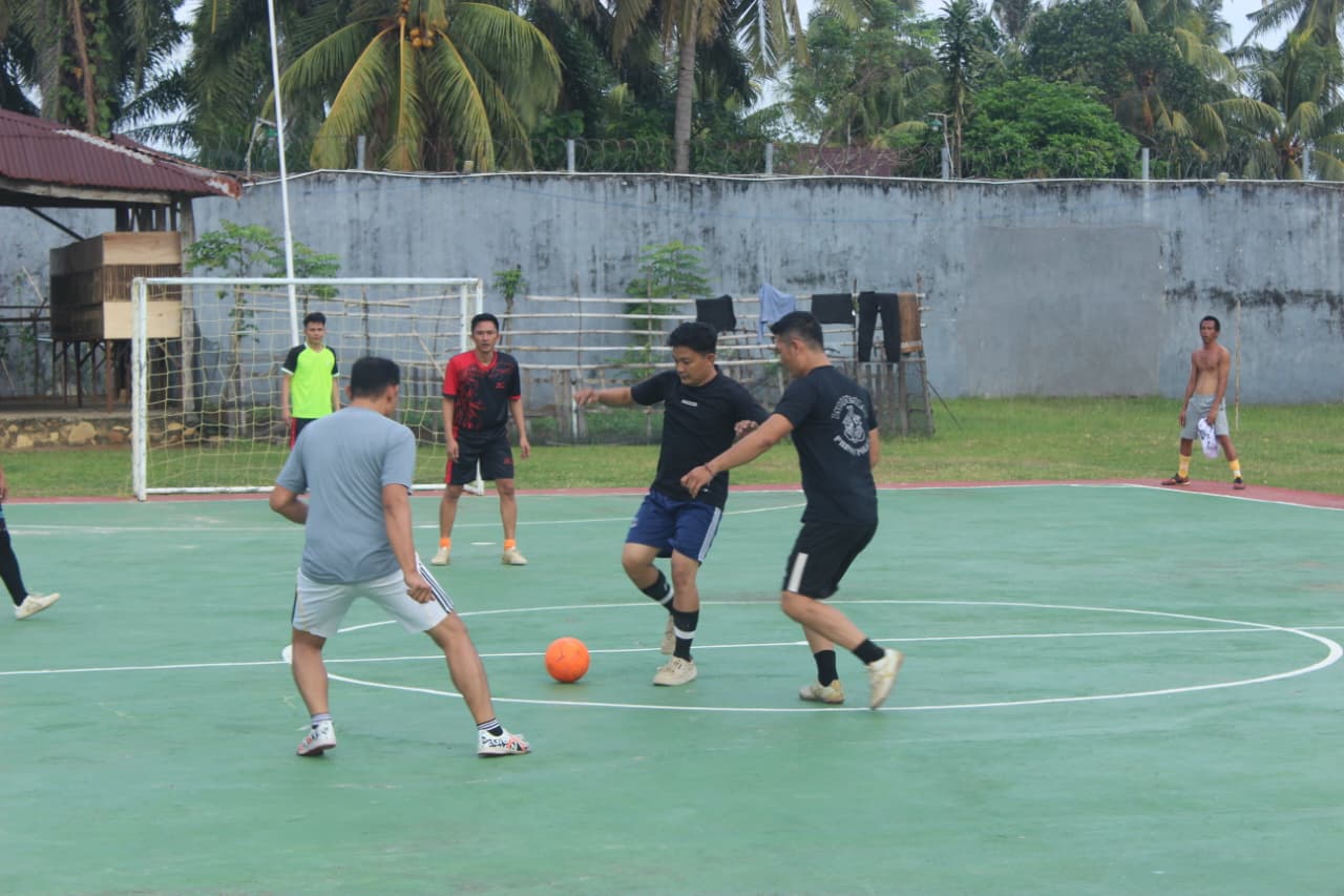 Sampai HUT RI Ke-81, Rutan Kelas IIB Manna Gelar Sparing untuk Seleksi Tim Futsal Terbaik WBP
