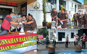 Kejari Lampung Barat Musnahkan Barang Bukti 31 Perkara Inkracht, Kasus Narkotika Masih Mendominasi