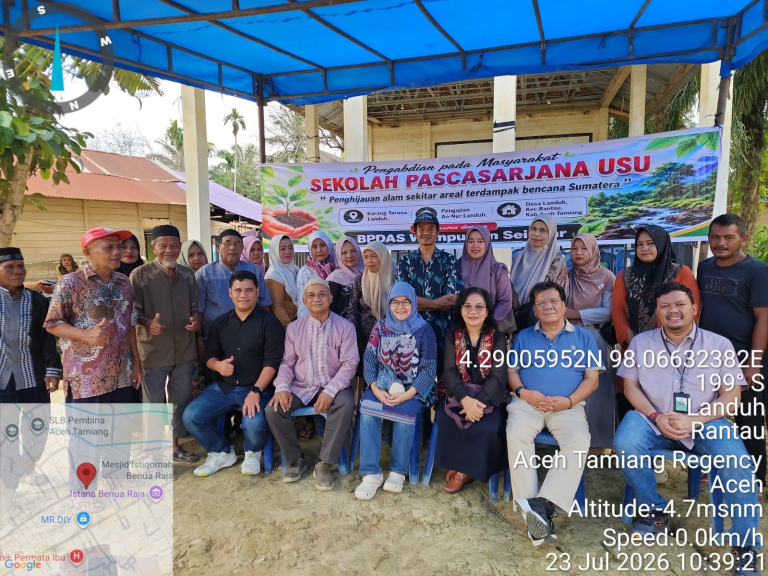 SPs USU Tumbuhkan Asa Korban Bencana melalui Pembudidayaan Tanaman Buah-Buahan di Aceh Tamiang