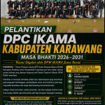 Pelantikan DPC IKAMA Karawang: Hasan Basri Resmi Nahkodai IKAMA Kabupaten Karawang Masa Bakti 2026–2031