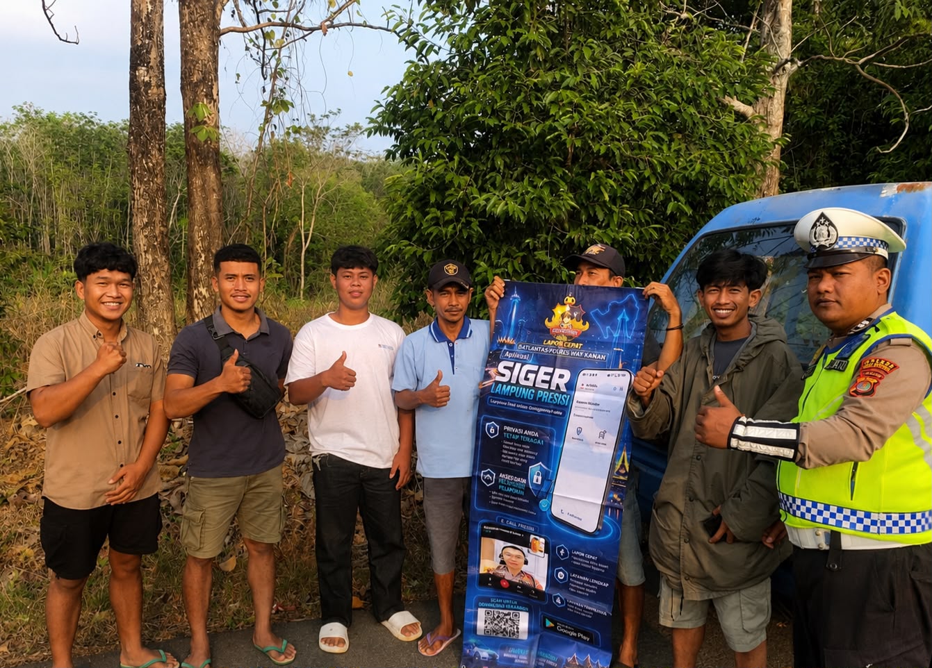 Polres Way Kanan Ajak Masyarakat Manfaatkan Aplikasi Siger Lampung Presisi
