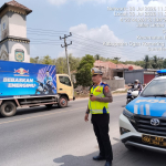 Arus Lalu Lintas Way Kanan Ramai Lancar, Kasatlantas Polres Way Kanan Pastikan Kondisi Perbatasan Sumsel-Lampung Aman