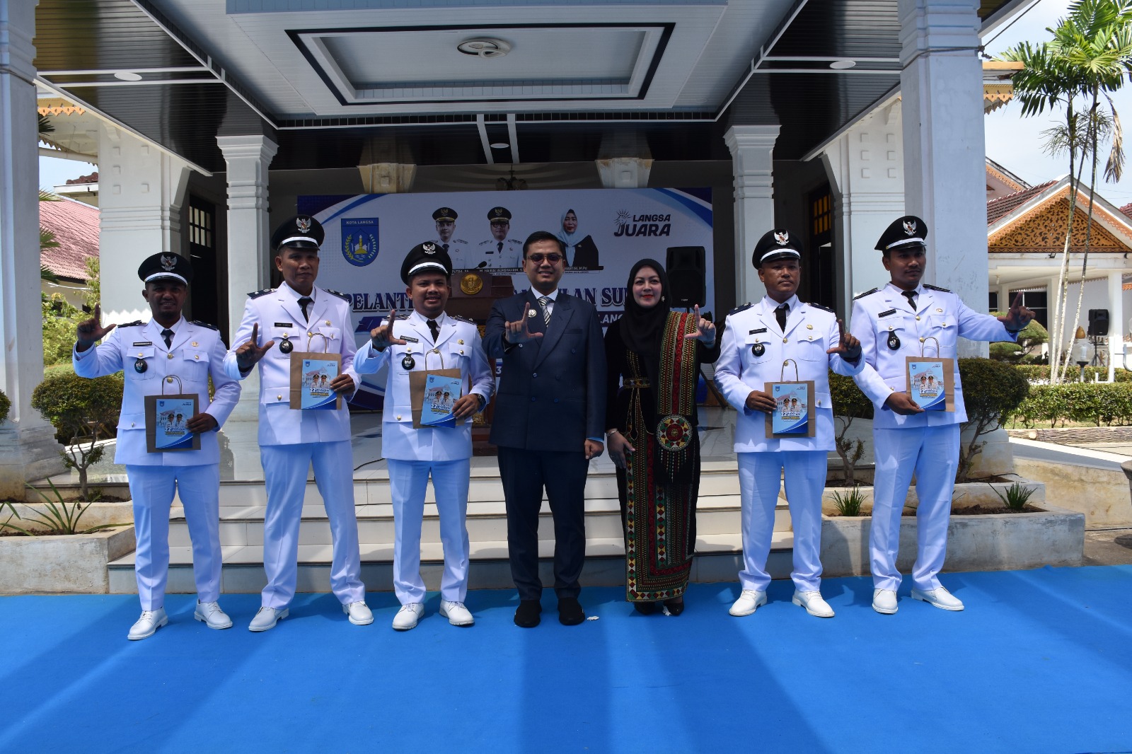 Wali Kota Langsa Jeffry Sentana Lantik 47 Geuchik Dalam Wilayah Kota Langsa