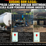 Gudang BBM Ilegal: Polda Lampung Didesak Bertindak, Pengelola Klaim Pengurus Gudang Anggota TNI AL