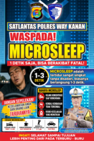 Waspada Microsleep! Kasatlantas Polres Way Kanan AKP Sulkhan Imbau Pengendara Istirahat Cukup