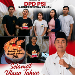 Ulang Tahun Ahmad Rio Julian: DPD PSI Way Kanan Sampaikan Doa dan Harapan, Pererat Soliditas Kader
