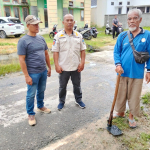 Sehari Dilantik, Geuchik Rizal Meurandeh Dayah Langsa Lama Langsung Turun Gotong Royong