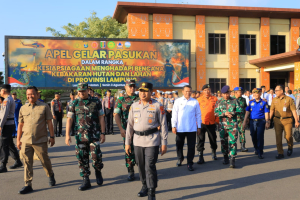 Hadapi Ancaman El Niño, Polda Lampung Perkuat Kesiapsiagaan Nasional Antisipasi Karhutla