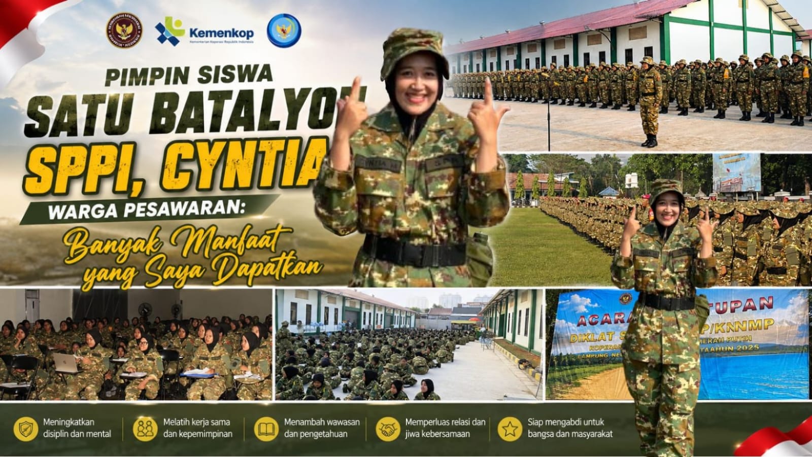 Pernah Jabat SisDanki Hingga SisDanyon SPPI, Cyntia Warga Pesawaran Akui Banyak Manfaat
