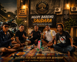 Ngopi Bareng Saudara: Akar Buana Nusantara Perkuat Solidaritas dan Gerakan Sosial di Karawang
