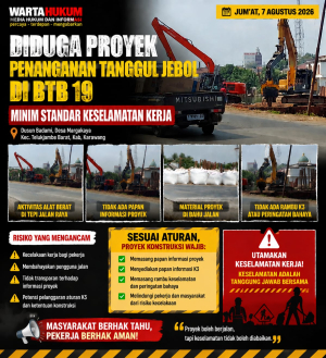 Diduga Proyek Penanganan Tanggul Jebol di BTB 19 Minim Standar Keselamatan Kerja