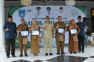Wali Kota Langsa Jeffry Sentana Lantik 47 Geuchik 2026-2032