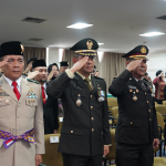 Kasrem 043/Gatam Hadiri Pengukuhan Paskibraka Provinsi Lampung 2026