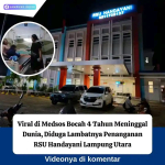Bocah 4 Tahun Meninggal di UGD RS Handayani, Viral di Medsos