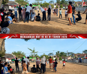 MERIAHKAN HUT KE-81 RI, MASYARAKAT DUSUN 1 KAMPUNG KEMU BANJIT GELAR BERBAGAI LOMBA RAKYAT