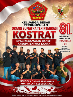 HUT KE-81 RI: KETUA KOSTRAT DPAC BANJIT ROJALI DAN JAJARAN KOMPAK UCAPKAN DIRGAHAYU DENGAN SEMANGAT MERDEKA DALAM PERSATUAN