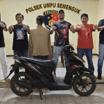 POLSEK UMPU SEMENGUK BEKUK DIDUGA PELAKU CURAT SEPEDA MOTOR DI CURUP SARDAN WAY KANAN