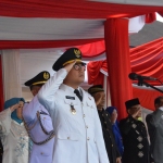 Wakil Wali Kota Langsa Pimpin Penurunan Bendera HUT RI