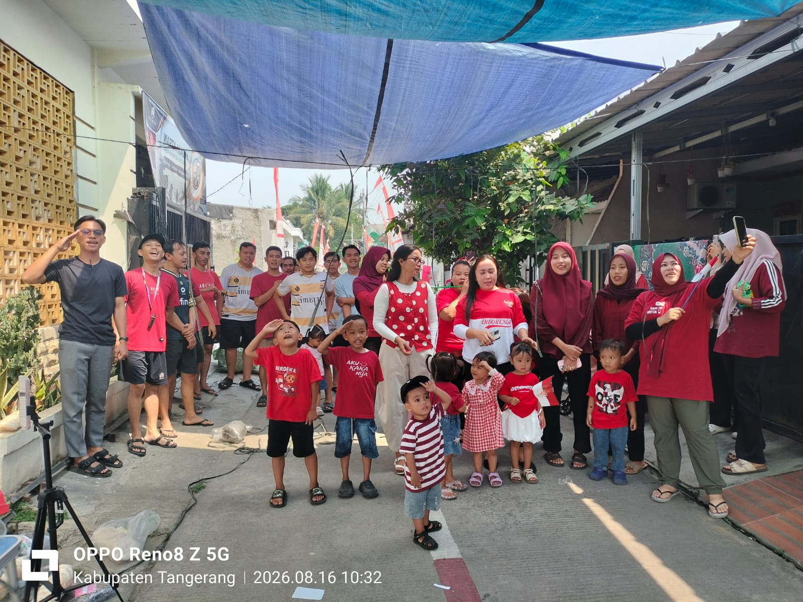 HUT RI ke-81, Warga Gang Mangga VII Gelar Upacara dan Lomba