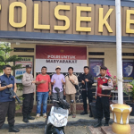 POLSEK BARADATU UNGKAP BARANG BUKTI MOTOR KASUS TINDAK PIDANA CURAT