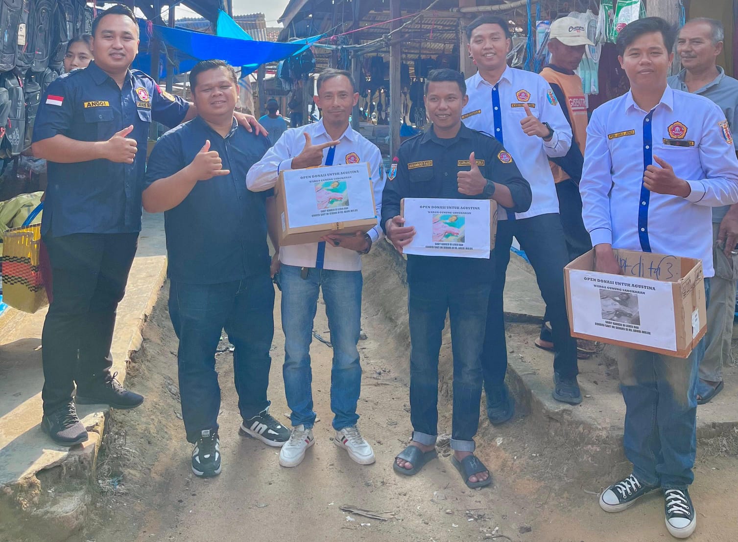 Karang Taruna Kecamatan Blambangan Umpu Gelar Penggalangan Dana untuk Warga Penderita Kanker Leher asal Gunung Sangkaran