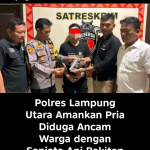 Pengancaman Senpi Rakitan, Pria di Lampung Utara Diamankan