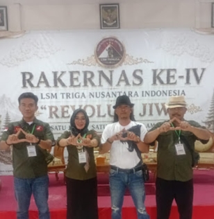 DPC Aswin Pringsewu Ucapkan Selamat Hari Jadi dan Rakernas IV LSM Trinusa di Lembang Bandung